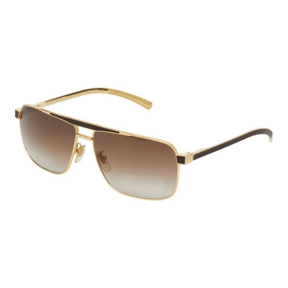 Louis Vuitton Attitude Sunglasses Brown Gold Plated